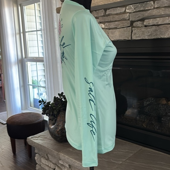 Salt Life Oasis SLX UVAPOR long sleeve sun protection top,performance fabric - Picture 9 of 12